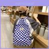 Korean Style Dual Shoulder Bag With Durable Nylon Material And Waterresistant Features For High School Students