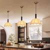 French Vintage Double Head Pendant Light - Retro Wabi-Sabi Style for Dining, Bedroom, or Study
