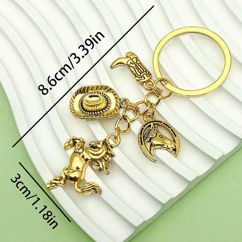 Retro Alloy Denim Boots Keychains & Charms: Unique Women's Accessories