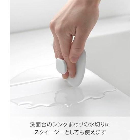Yamazaki Magnet Sanitary Silicone Sponge White W7.5D7.5H3cm Tower Floating Storage Sink Cleaning Tool 1842