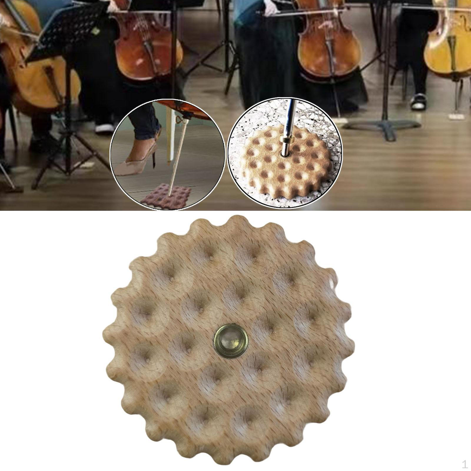 

Виолончель Противоскользящий Аксессуар для Инструмента Деревянная Подставка-Эндпин для Концерта бежевый