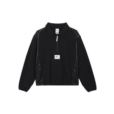 Swoosh Dri-Fit Logo Schnelltrocknend Bequem Lässige Jacke Damenjacken Schwarz FQ6026-010
