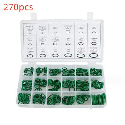 High Quality! 270pcs Auto A/C Aircon Airconditioning Rubber O Ring Seal Washer Assortment Spare Parts