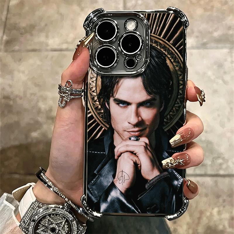 The Vampire Diaries Soft Phone Case For iPhone 15 16 17 Air 14 Pro Max 16E Plus 13 12 Mini Plating Anti-Fall Fundas