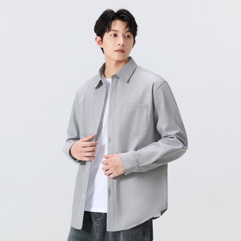 MINISO Men's Winter Warm Oxford Long Sleeve Shirt