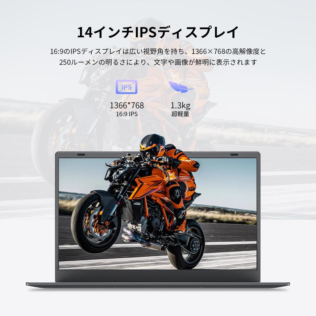 UOWAMOU Laptop with Office N5095 and Slim Windows 11 up to IPS 8GB 128GB USB USB HDMI for Students 2024, Processor, 14-inch, 1.3kg Ultra-Lightweight