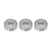 20PCS Miniature Ball Bearings Lightweight Iron Sealed Deep Groove Bearing Radial and Axial Load