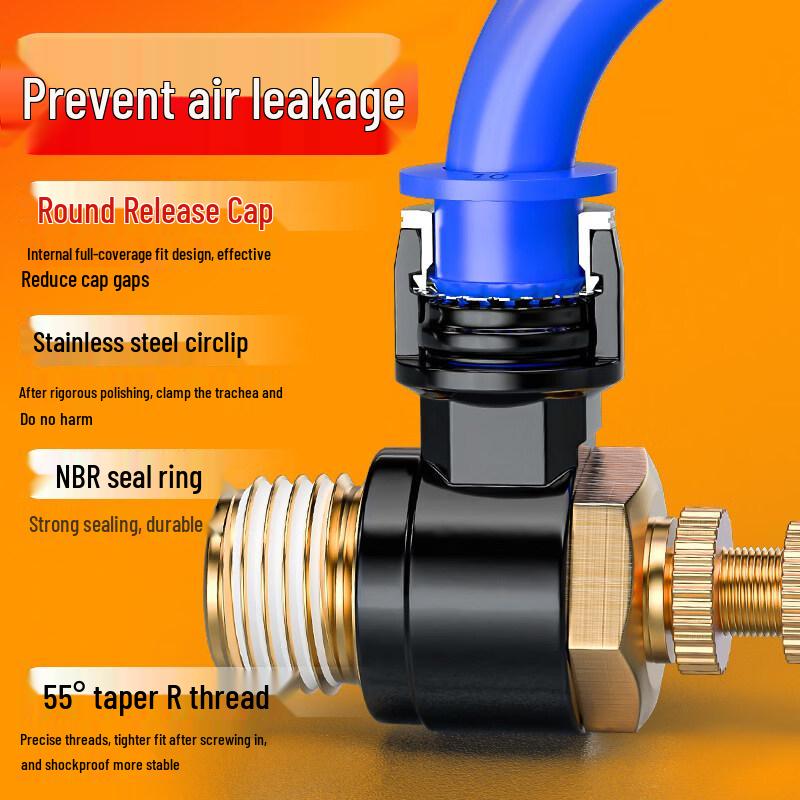 Aokewen SL12-04 Pneumatic Flow Control Valve (10-Pack)