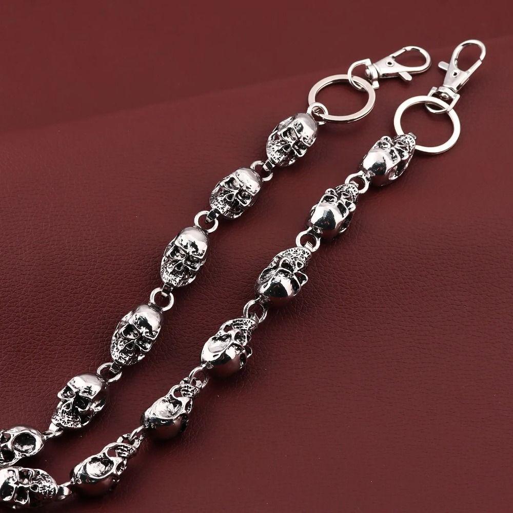 Metal Skull Jeans Chain Skull Metal Waist Chain Fashion Body Chain Accessory Jewelry