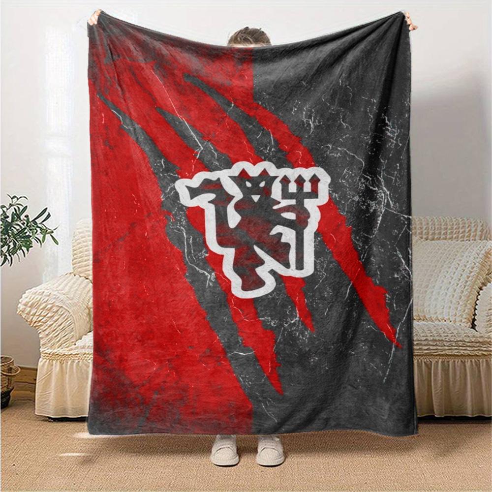 Manchester Blanket Comfortable Suitable for Office Chair Bed Bedding for All Occasions Playful Design Ideal Gift For Birthday Valentine'S Day