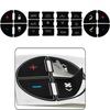 1Set Car Vinyl AC Dash Button Kit Decal Stickers Replacement For Chevrolet GMC