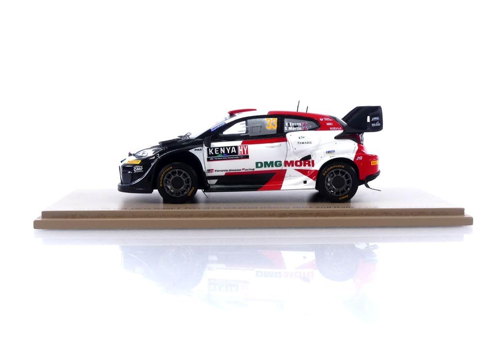 Spark Toyota GR Yaris Rally 1 GAZOO Racing WRT Safari Rally 2022 2nd Place Martin 1/43 #33 E. Evans/S.