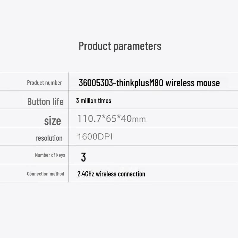 Lenovo M80 Dual Mode Wireless Mouse