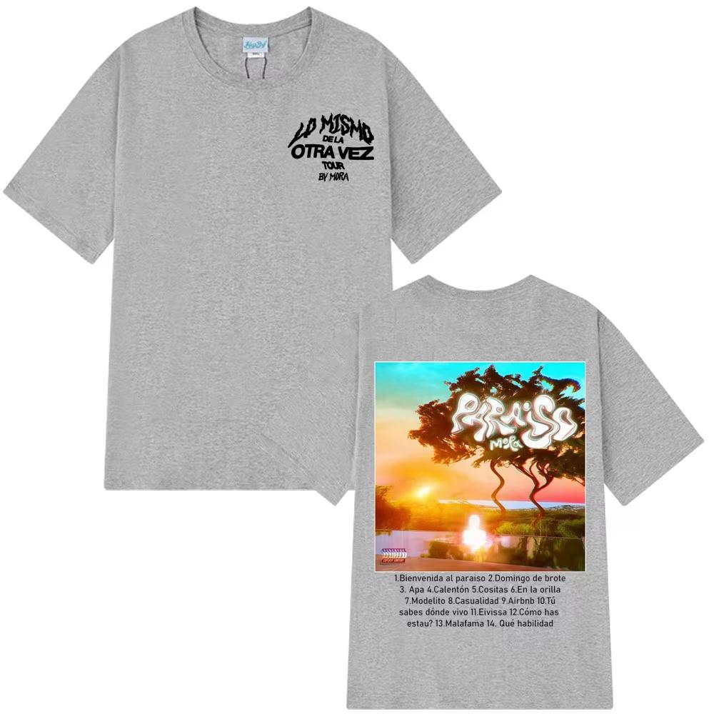 Mora Paraiso Fashion Print T Shirts Men Women Harajuku Hip-hop T-shirt Short-sleeved Streetwear Oversized Cotton O-Neck T-shirts