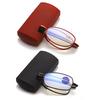 With Carrying Case Folding Folding Portable Belt Box Telescopic Temples Men Women Reading Glasses Reading Glasses Mini Flip Top Anti-blue Accessories
