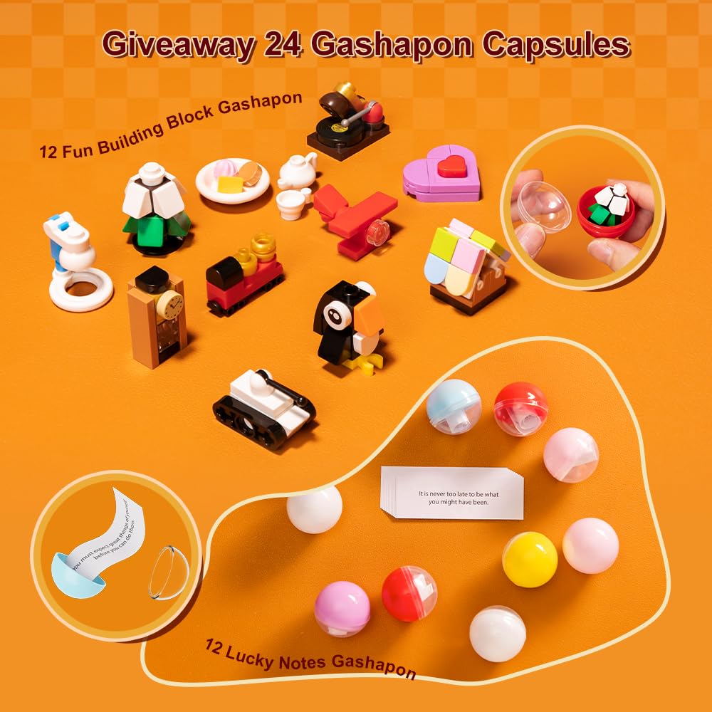 PANTASY Gumball Machine Building Block Set, Retro Vending Machine Model for Adults, DIY Assembly, Interior Decoration