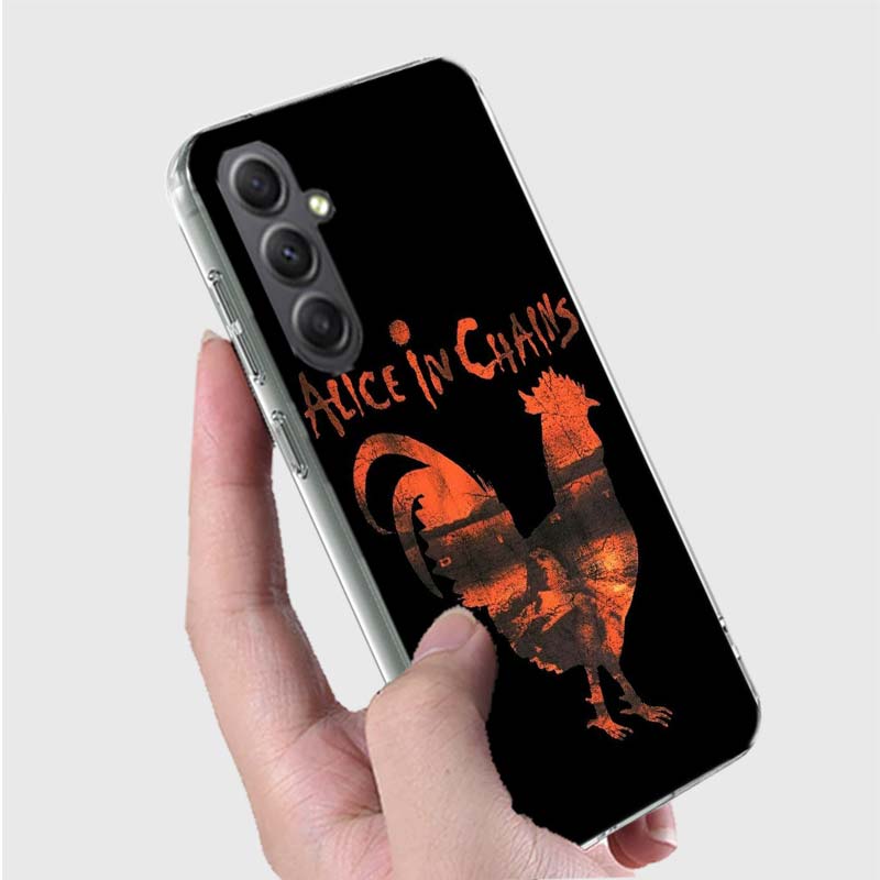 Rock Band Alice In Chains Phone Case For Samsung A15 A25 A35 A55 A12 A22 A32 A52S A13 A23 A33 A53 A14 A24 A34 A54 Galaxy A8 A6 A
