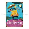 Cote D Azur Poster Metal Plaque Poster Personalized Funny Bar Decoration Wall Cave Tin Sign Poster