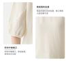 100% Mulberry Silk Round Neck Fine Flowing Silk Breathable Bubble Sleeve Top T-Shirt for Women
