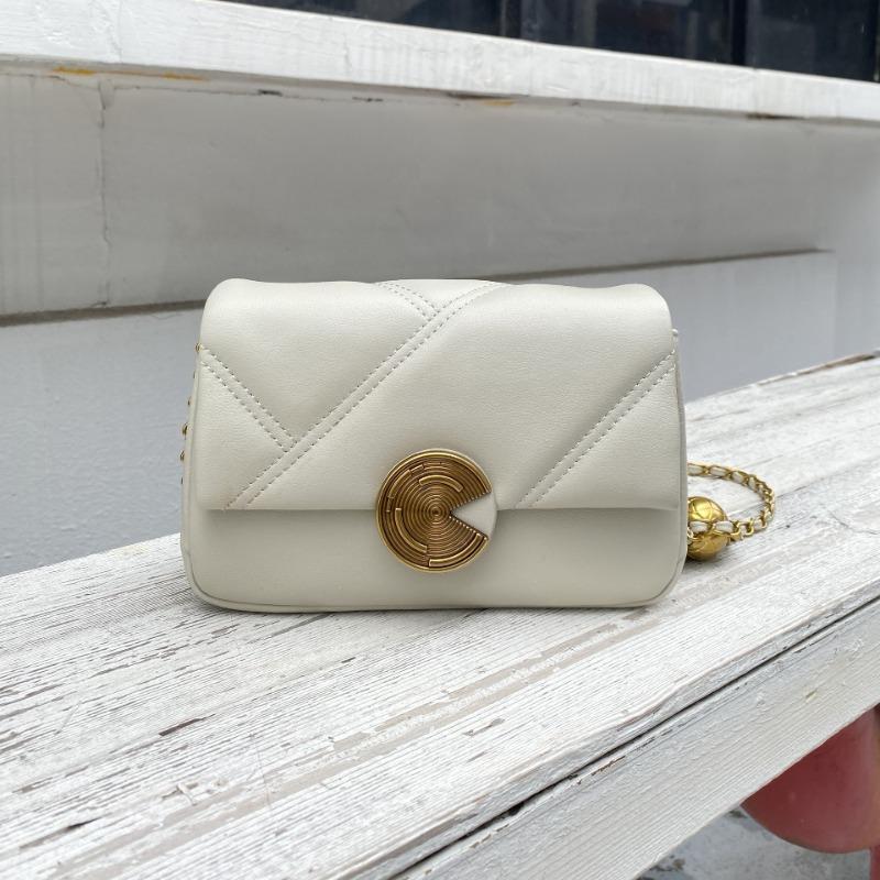 Trendy Versatile High-quality Niche Design Women's Bags, Leather Small Square Bags, Diamond Chain Bags