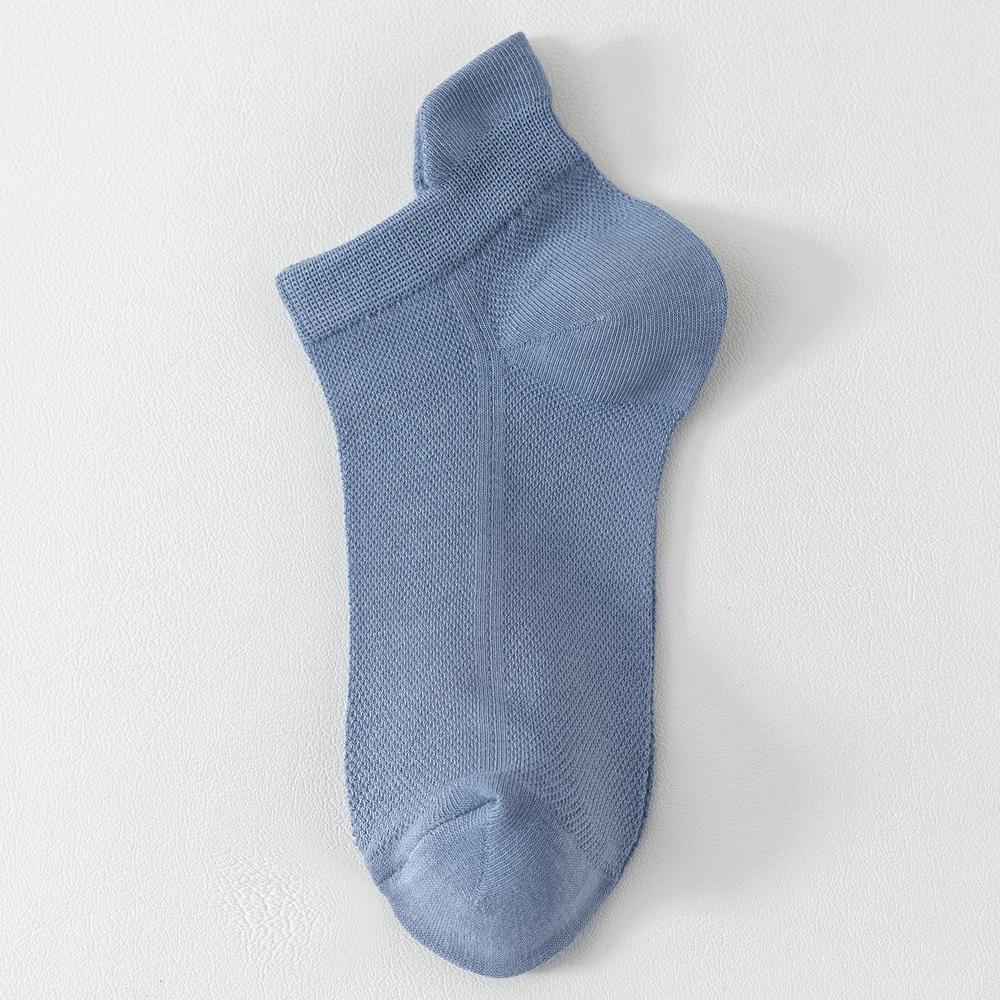 6 Pairs Summer Socks Men Thin Mesh Ankle No-show Socks High Quality Cotton Invisible Sports Socks
