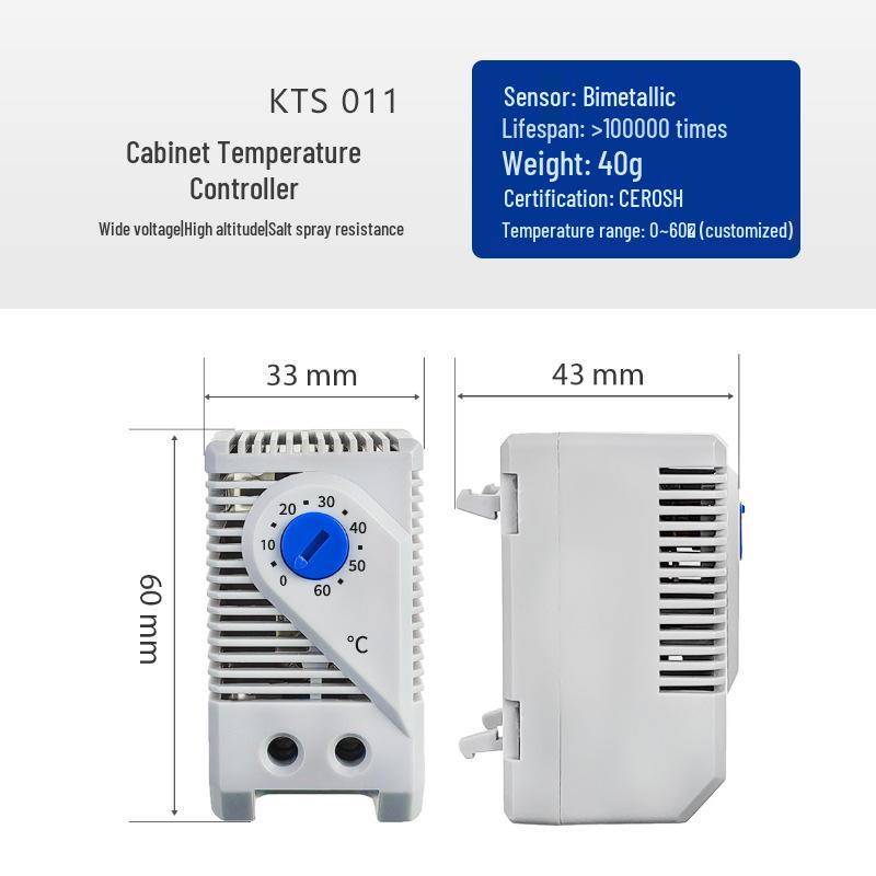 

Автоматический термостат для шкафа низкого напряжения NOXT для контроля нагрева и охлаждения