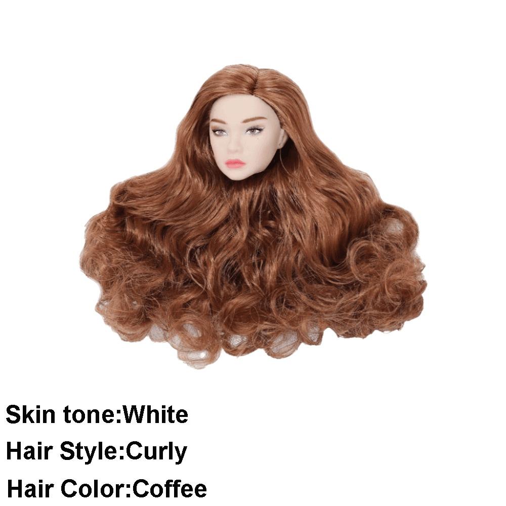 European Face Doll Head White Normal Tan Skin Fashion Doll Head  for 11.5 Inch BJD Doll Body