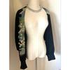 Used No.329 Original Work Black Tomesode Remake Bud Bolero & Stole M~2L Size Length 50