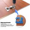 35mm Hole Cutter Concealed Hinge Jig Kit Woodworking Tool with Depth Stop Hinge Drilling Hole Jig for Cabinet Cupboard Door