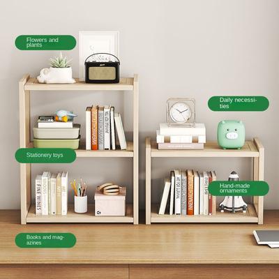 2/3 Layer Desktop Magazines Books Storage Storage Shelves Book Display Shelf Stand Desk Home Decor Organizer Bookshelf Bookend