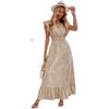 Fashion Dress Ladies' New V Neck A- line Dress