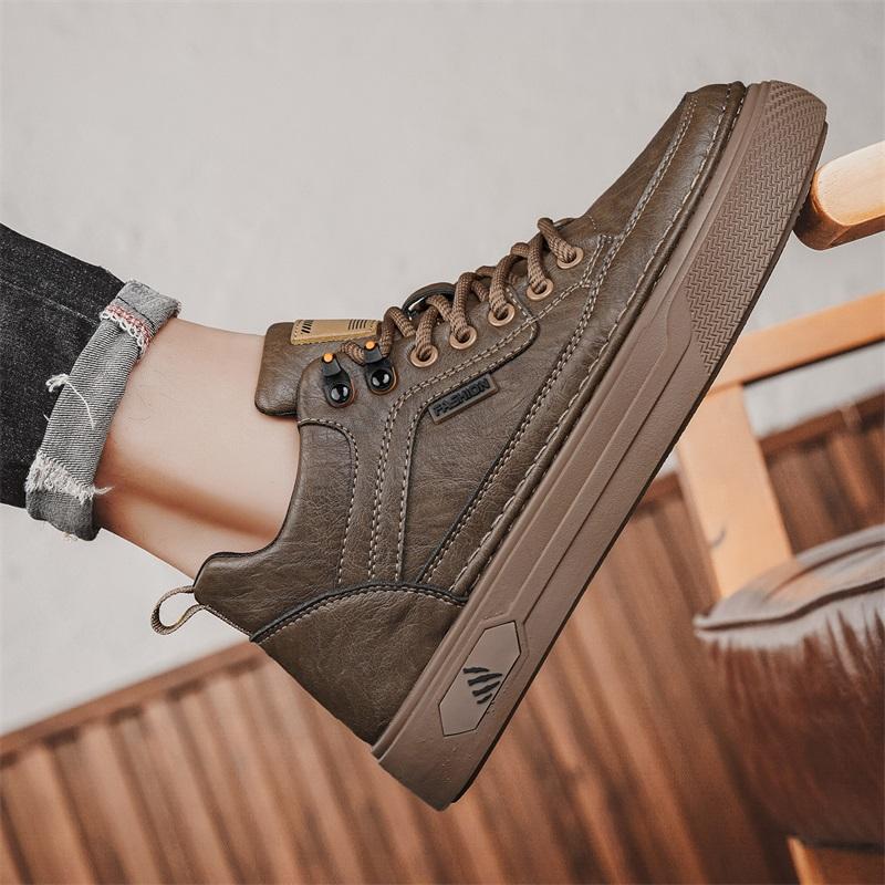 New Fashion Autumn And Winter Men's Low Top Martin Boots Students Male Boys Trending Soft Sole Work Shoes Labor Protection Martin Sneakers