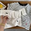 In Stock! Trendy 2025 Summer Japanese Striped T-Shirt for Toddlers – All-Cotton, Short-Sleeved for Boys & Girls