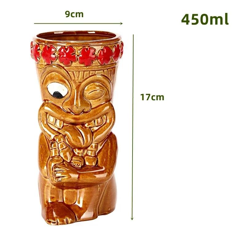 60 Types Ceramic Hawaii Tiki Mugs Creative Cocktail Glasses Beer Glass Martini Glasses Wine Glass Funny Cup Gift for Men