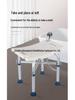 42CM Anti-Slip Bath Stool for Elderly & Pregnant Women - Ideal for Squatting Toilets & Showers