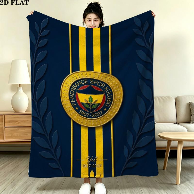 Fenerbahe Sk Print Flannel Blanket, High Quality Comfortable for All Seasons, Home Decor, Warmth and Comfort, Perfect for Christmas Gifts