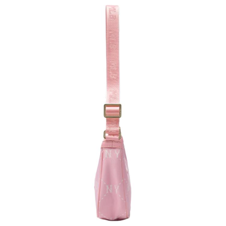 New MLB Polyester Shoulder Bag Mini Women's Pink 7ACRMD15N-50PKL