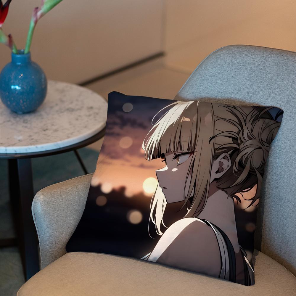 My Hero A-Academia H-Himiko Toga Cushion Cover 2-in-1 Reversible Plush Pillow Cover | Car/Sofa/Bed | Perfect Gift