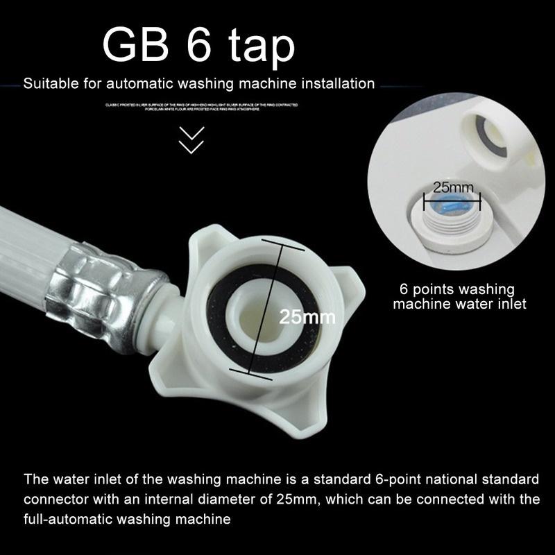 1 buc 1,5 m mașină de spălat automată mașină de spălat vase țeavă de admisie antiexplozie furtun de umplere de alimentare cu apă tip universal 6 puncte interfață 25mm