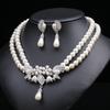 Multilayer Pearl Necklace Earrings Two-piece Bridal Dress Accessories Advanced Design 2026 New