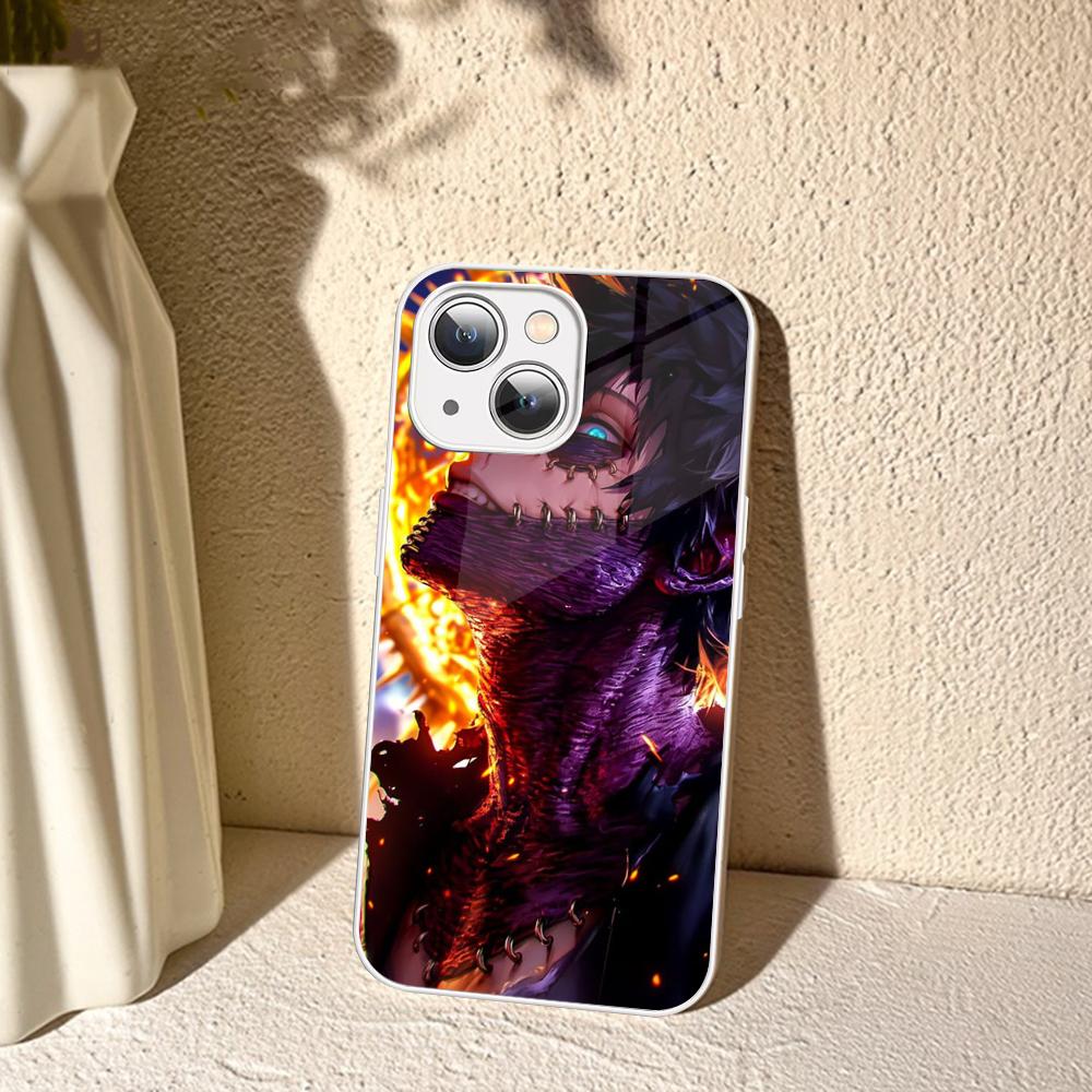 Cartoon Characters D-Dabi Phone Case For IPhone 14 13 12 Mini 11 Pro XS Max X XR 14 Plus Tempered Glass Cover