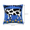 Animal Embroidered Pillow Cover Soft Polycotton Blend Decorative Cushion Cover For Home Office Decoration