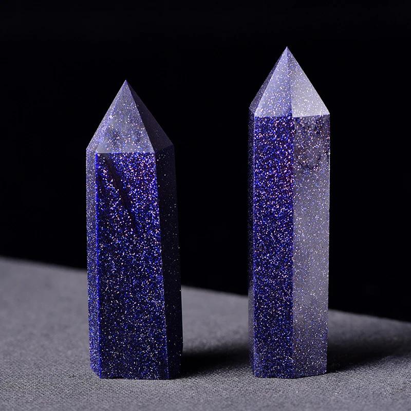 Natural Stone and Crystals Point Wand Witchcraft Rose Quartz Amethyst Home Decoration Mineral Stones Crafts Room Aquarium Decor AVE