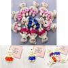 Cute Cartoon Teddy Bear Plush Toy Wholesale Wedding Decoration Wedding Gift Hanging Pendant Characters)