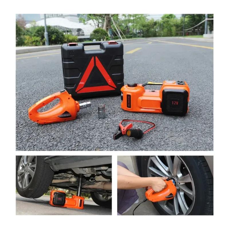 2025Multifunctional 5T Electric Hydraulic Jack 12V Vertical Hydraulic Jack Electric Torque Wrench