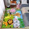 Cute Cartoon Safari Animals suitable as a non-slip mat for the living room or bedroom sofa