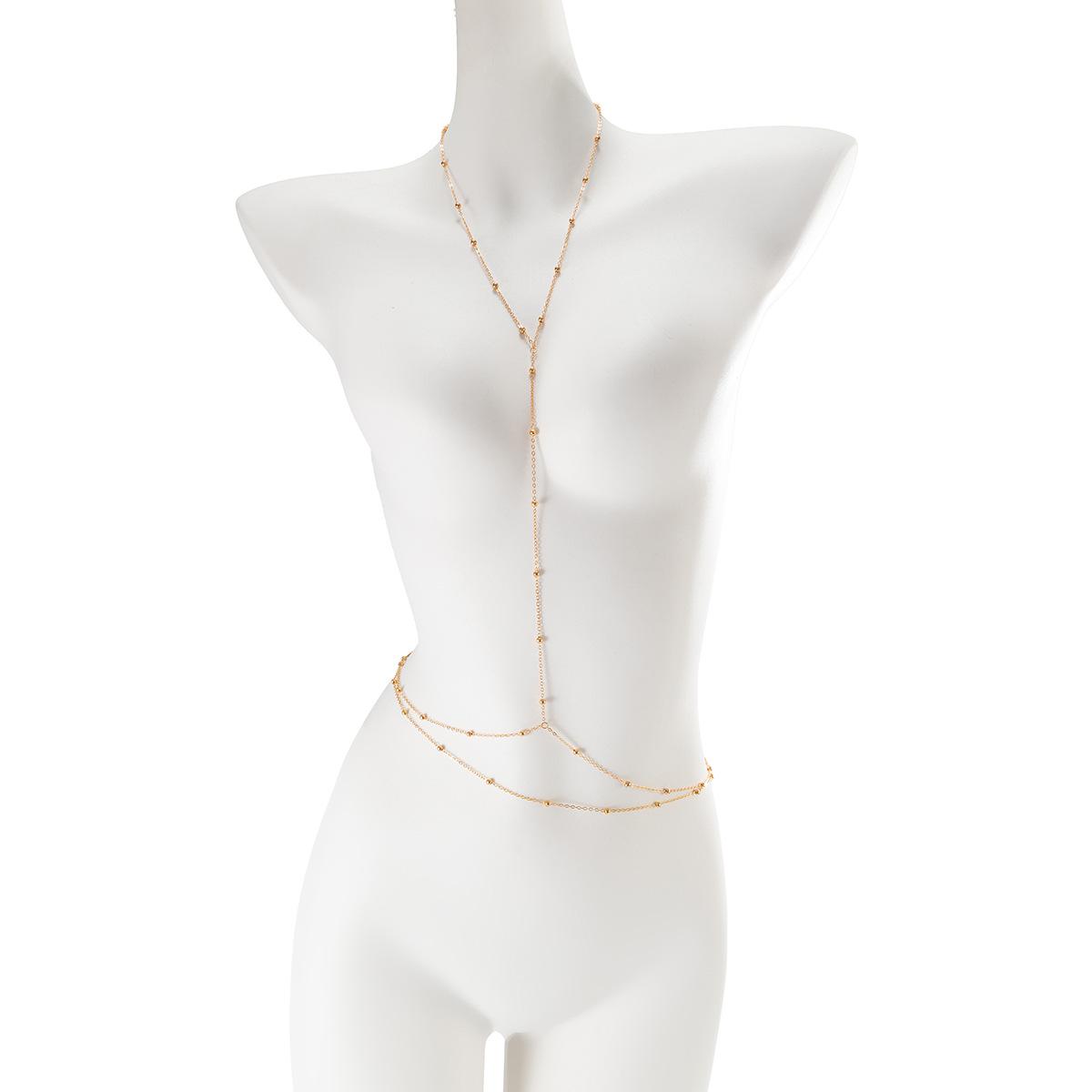 Exaggerated Sexy Waist Chain For Women Men Summer Bikini Trendy Integrated Chain Belly Chain Ocean Beach Party Body Jewelry