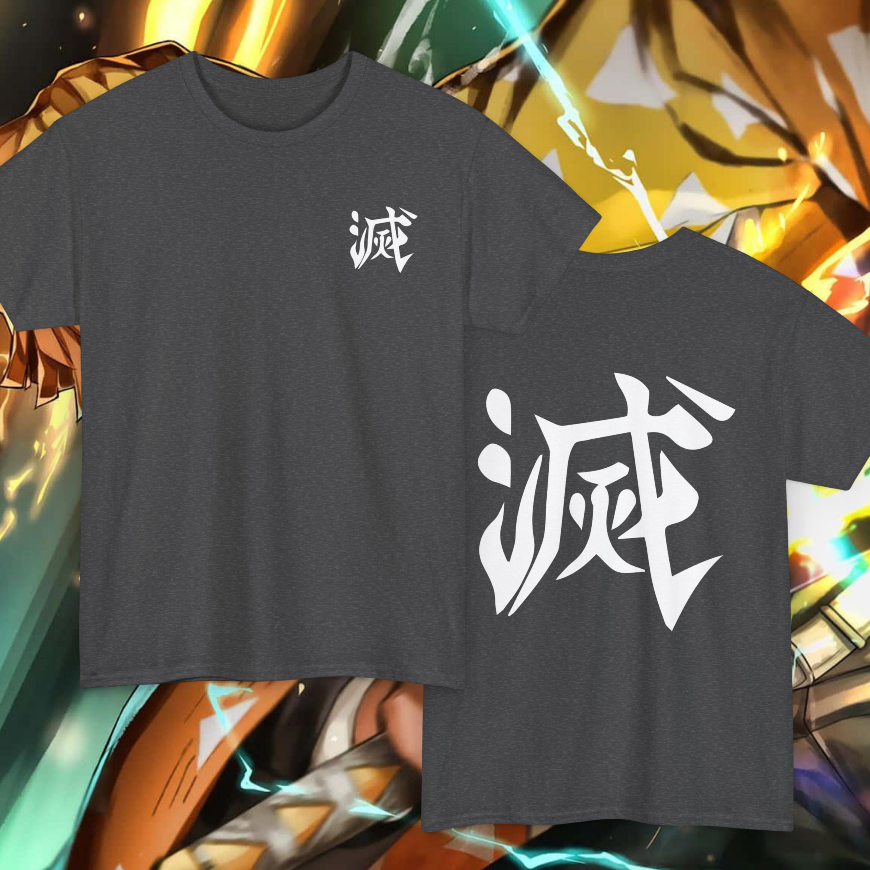 

Anime Tshirt Chinese Character Destruction Tshirt Devil Killer Mens Tshirt SpringSummer New Product Unisex Casual Tshirt 4XL