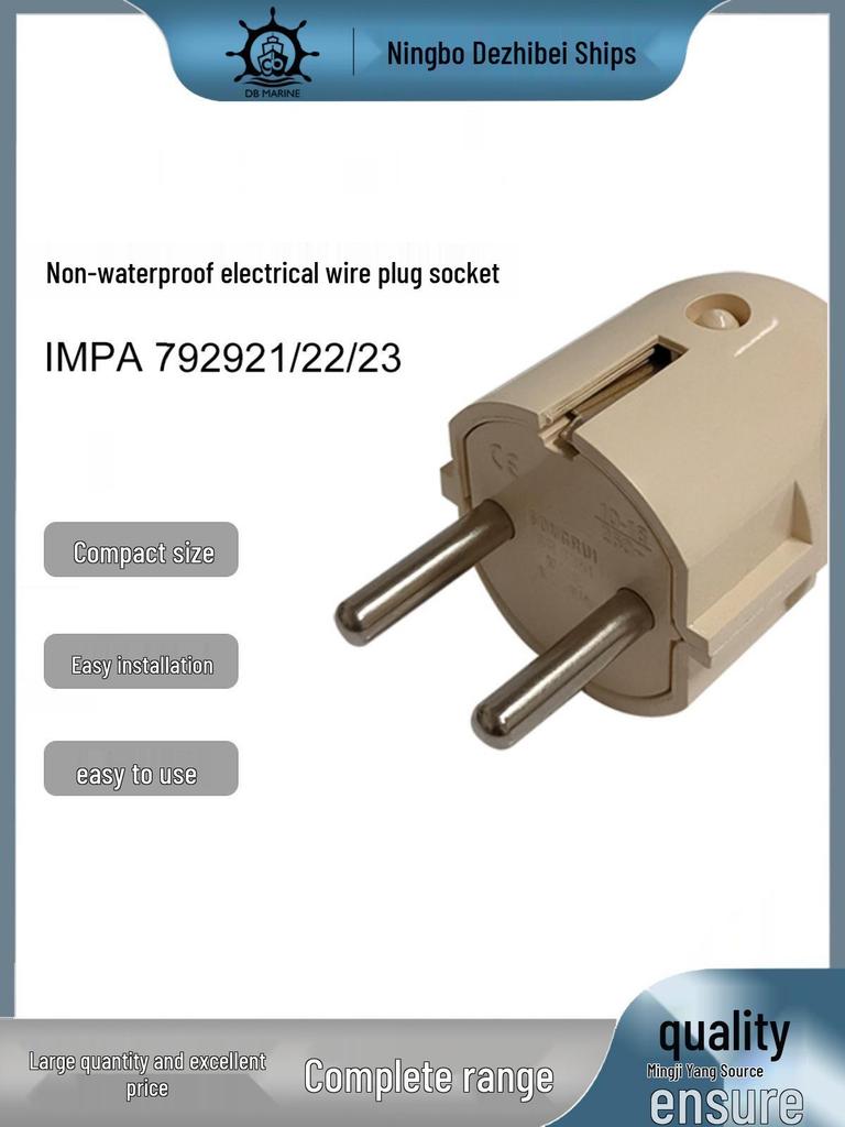 Marin hyttplugginsats: IMPA792921/22/23 Utan kontakt, Enkel/Dubbel