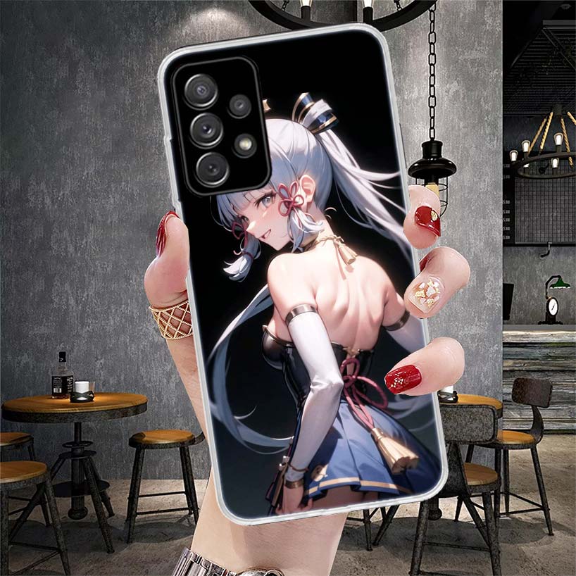 Genshin Impact Kamisato Ayaka Phone Case For Samsung Galaxy A12 A22 A32 A52 A72 A02S A51 A50S A71 A70 A31 A20S Note 20 Ultra S10